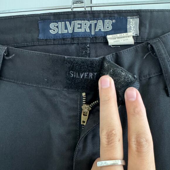 Levis Silvertab Cargo Nylon Wide Leg Skate Pants Cropped Fit - Picture 3 of 4